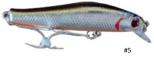 Isca Artificial Sahara HB 250 Meia Água 6 cm 5,3 g Várias Cores