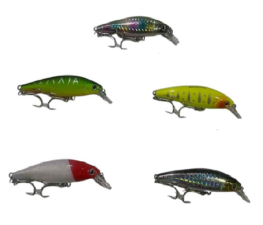 Isca Artificial HB-185 Sahara Meia Água 7,5 cm 7 g Várias Cores