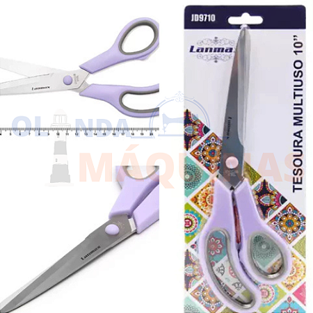 Tesoura Multiuso Lanmax 10 Polegadas Lilás JD-J9710