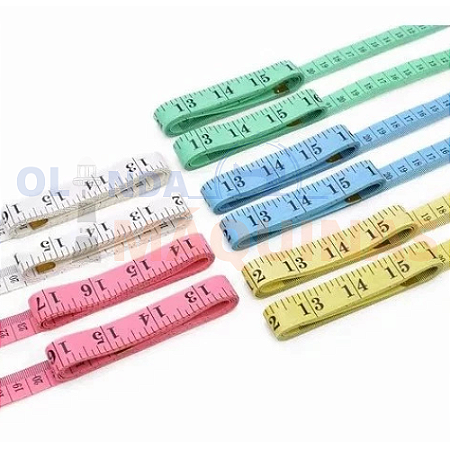 Fita Métrica 150cm (Fina) - Cores Diversas