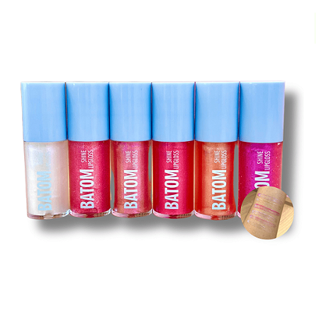Lip Gloss Batom Shine - Color Love