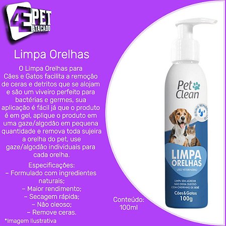 Limpa Orelhas Pet Clean 100G
