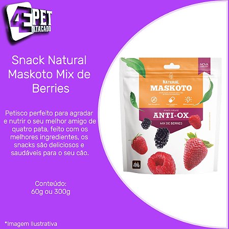 Snack Natural Maskoto Mix de Berries