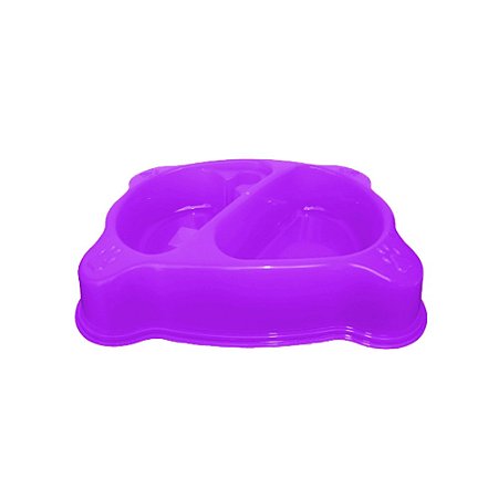 Comedouro Duplo Garrafa Neon 1200ML