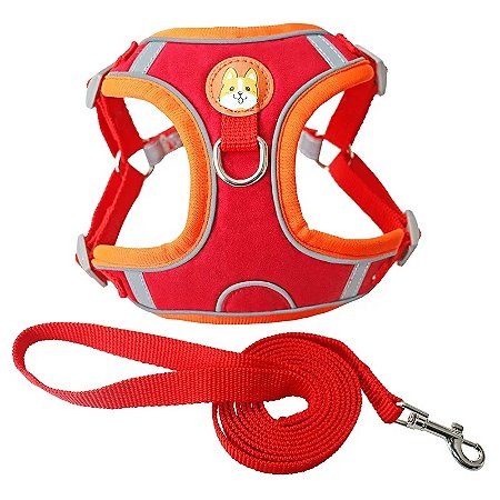 Peitoral Para Cão Colete Suede - M