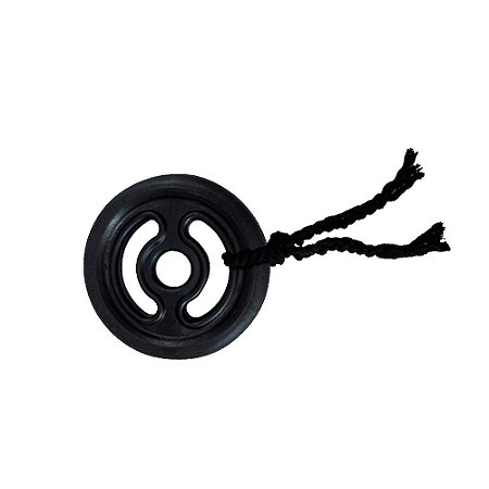 Brinquedo Anilha Preto Com Corda