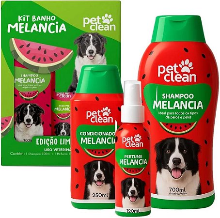 Kit Banho Melancia Pet Clean