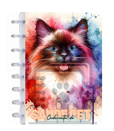 Caderneta de Saúde Pet - 008 - Gato Siamês