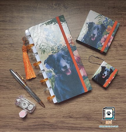 Kit Planner semanal + Chaveiro tipo post-it + Bloco tipo post-it (notas adesivas)