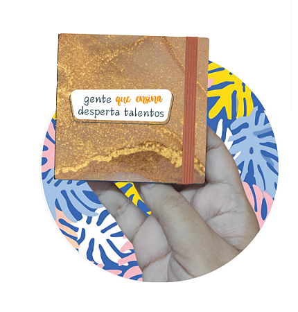 Bloco de notas adesivas tipo post it - Dia dos Professores - Mármore dourado - Presente perfeito para o dia dos professores