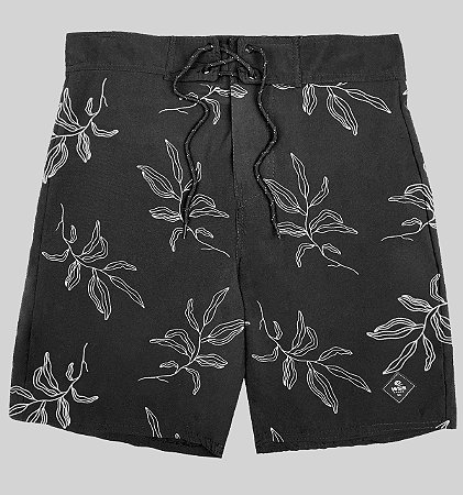 Bermuda Praia Surf Masculina Elastano Leaves WSS Brasil Diamond