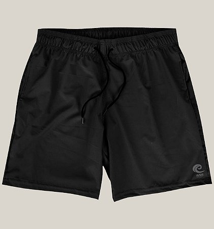 Bermuda Praia Academia Masculina Preta Elastano Premium Tactel WSS Icon