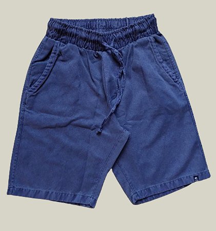 Bermuda Sarja Masculina Azul WSS Brasil Basic