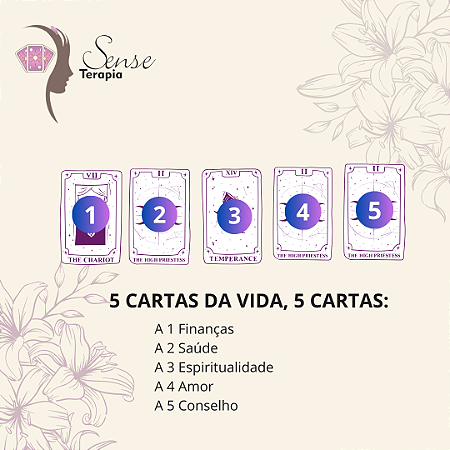 Leitura de Tarô - As 5 cartas da Vida