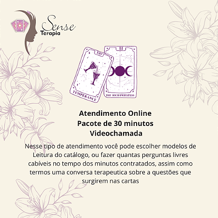 Leitura de Tarô - Sessão Videochamada 30min