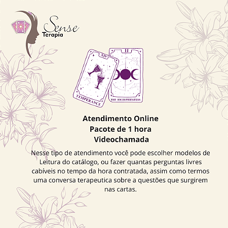 Leitura de Tarô - Sessão Videochamada 60min