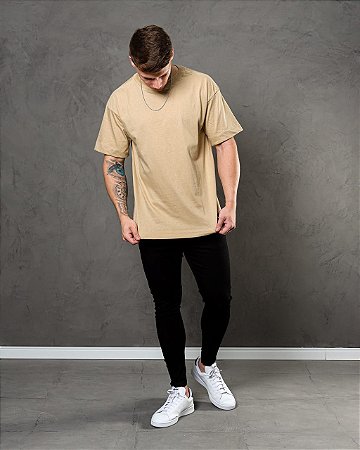 Camiseta oversized café Fox
