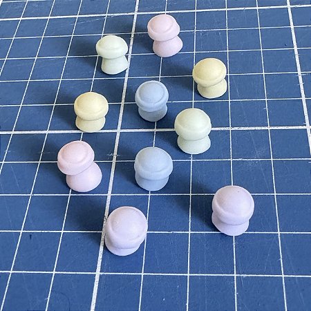 Pinos de Biscuit para fechamento decorativo (Tons Pastéis)