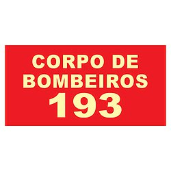 Placa Corpo De Bombeiros CB 193