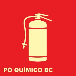 Placa Extintor Pó Químico – E5 PQS BC