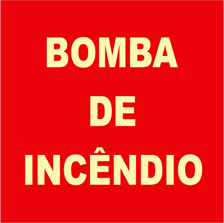 Placa Bomba de Incêndio – BI