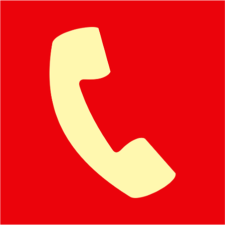 Placa Telefone ou Interfone de Emergência – E4