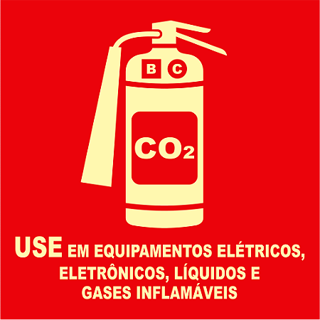 Placa Extintor CO2 Modelo 2 – E5 CO2 MOD2