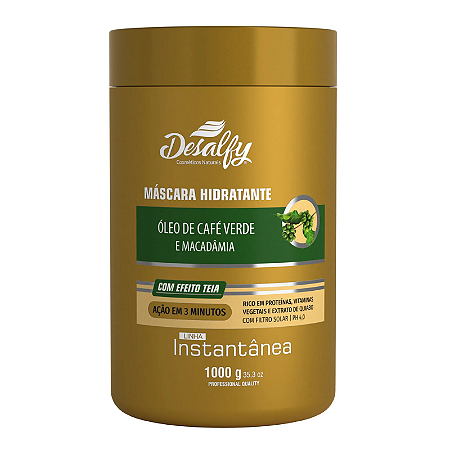 Desalfy Máscara Hidratante Instantânea Óleo Café Verde 1Kg