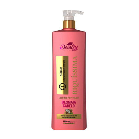 Desalfy Loção de Pentear Linha Riquíssima Óleo de Côco 1L