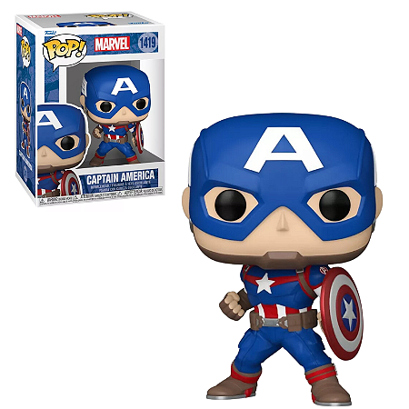Funko Pop Captain America 1419 Capitão Vingadores Marvel