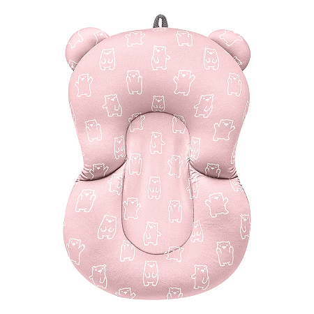 Buba Almofada de Banho para Bebê Ursinho Rosa