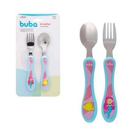 Buba Kit Talheres Aventuras Sereia