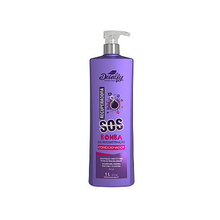 Desalfy Condicionador Linha Recuperadora SOS Bomba 1L