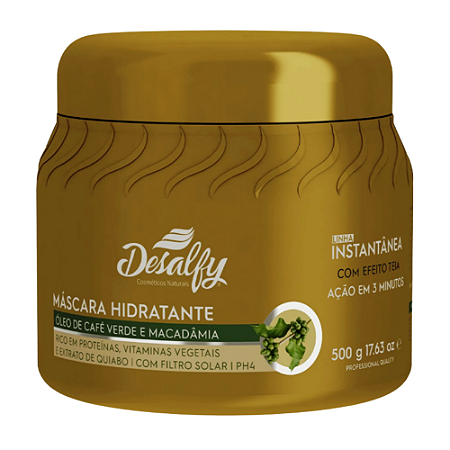 Desalfy Máscara Hidratante Instantânea Óleo Café Verde 500g