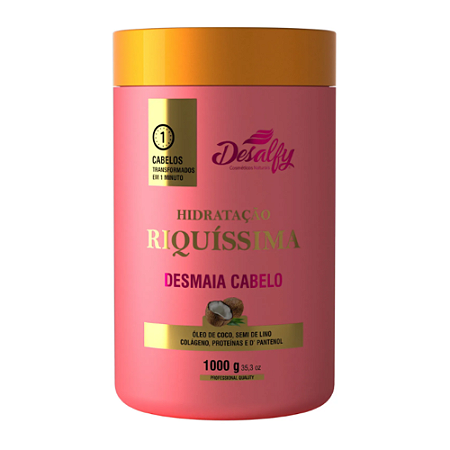 Desalfy Máscara Hidratante Riquíssima Óleo de Côco 1kg