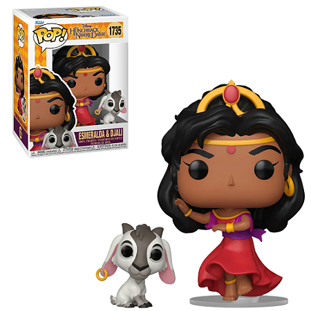 Funko Pop Esmeralda e Djali 1734 Corcunda NotreDame Disney