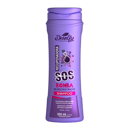 Desalfy Shampoo Linha Recuperadora SOS Bomba 300ml