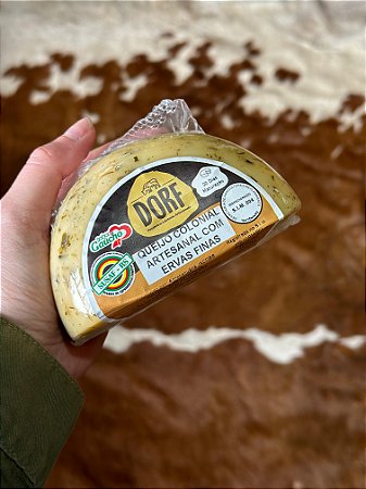 QUEIJO COLONIAL ARTESANAL COM ERVAS FINAS DORF - MEIA LUA