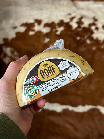 QUEIJO COLONIAL ARTESANAL COM LAVANDA DORF - MEIA LUA