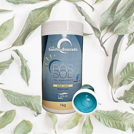 Gel Pós Sol Lual Banho Dourado Bronzeamento Natural 1kg