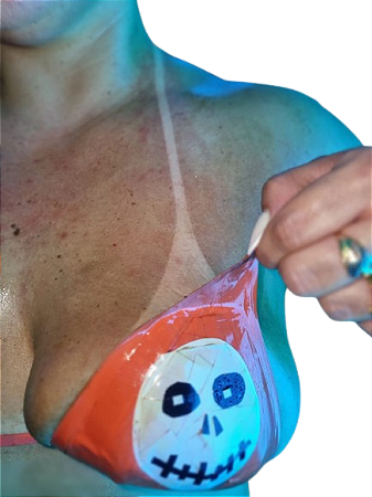 Fita isolante Fixy 20m cada - Inteira ou Cortada p/ Bronzeamento - Show Bronze LARANJA