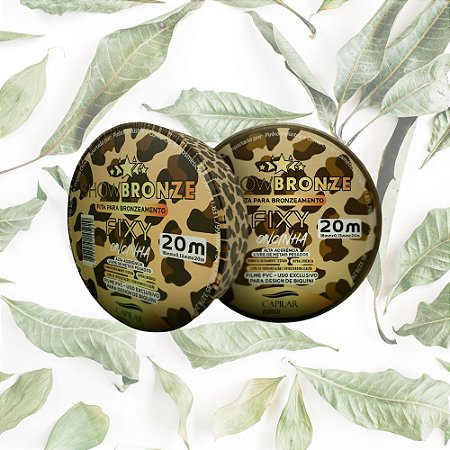 Fita isolante Fixy 20m cada - Inteira ou Cortada p/ Bronzeamento - Onça