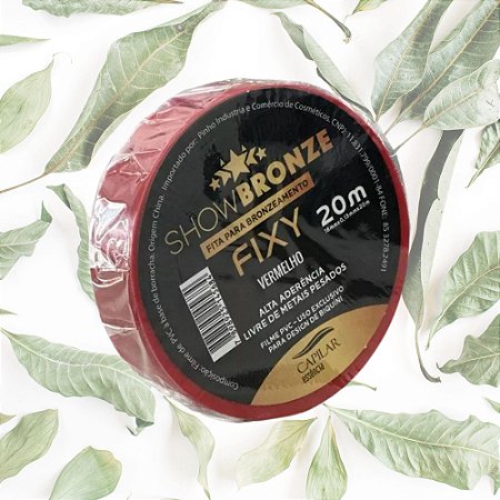 Fita isolante Fixy 20m cada - Inteira ou Cortada p/ Bronzeamento - Vermelha