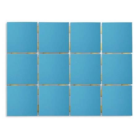 Pastilhas Cerâmicas Azul Céu 10X10 cm - Caixa C/ 1,95m²