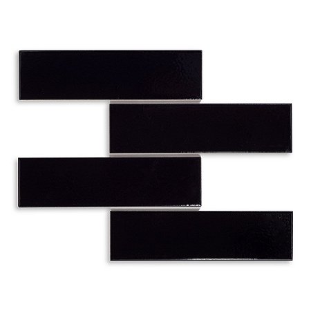 Pastilhas Cerâmicas Black 07X26 cm - Caixa C/ 0,92m²