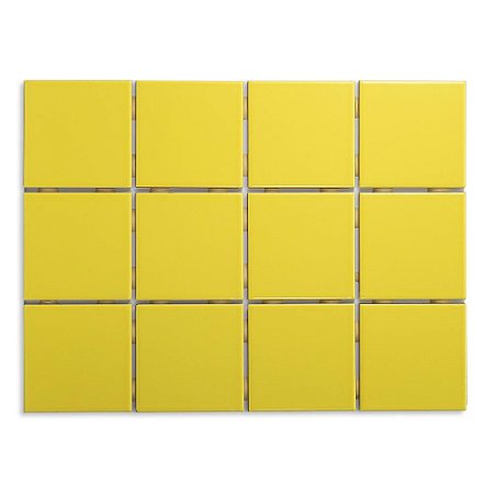 Pastilhas Cerâmicas Canário 10X10 cm - Caixa C/ 1,95m²