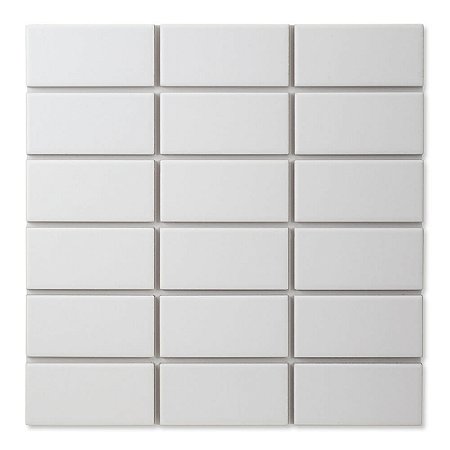 Pastilhas Cerâmicas Gelo 05X10 cm - Caixa C/ 1,5m²