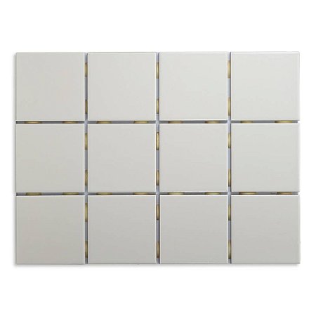 Pastilhas Cerâmicas Gelo 10X10 cm - Caixa C/ 1,95m²