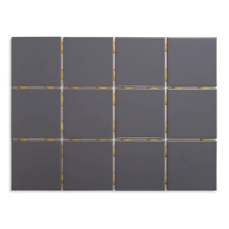 Pastilhas Cerâmicas Plomo 10X10 cm - Caixa C/ 1,95m²