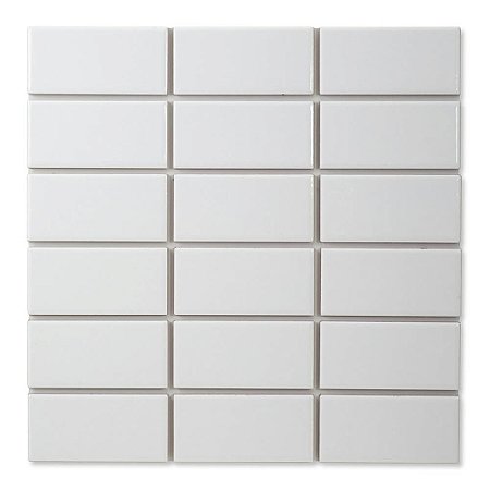 Pastilhas Cerâmicas White 05X10 cm - Caixa C/ 1,5m²